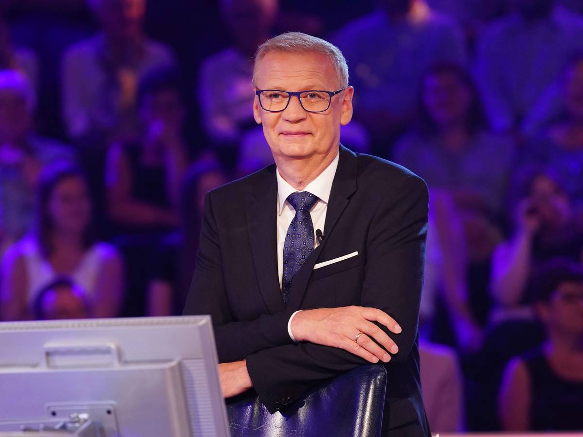Moderator Günther Jauch bei einer Sendung