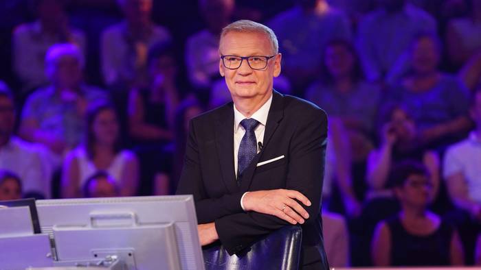 Moderator Günther Jauch bei einer Sendung
