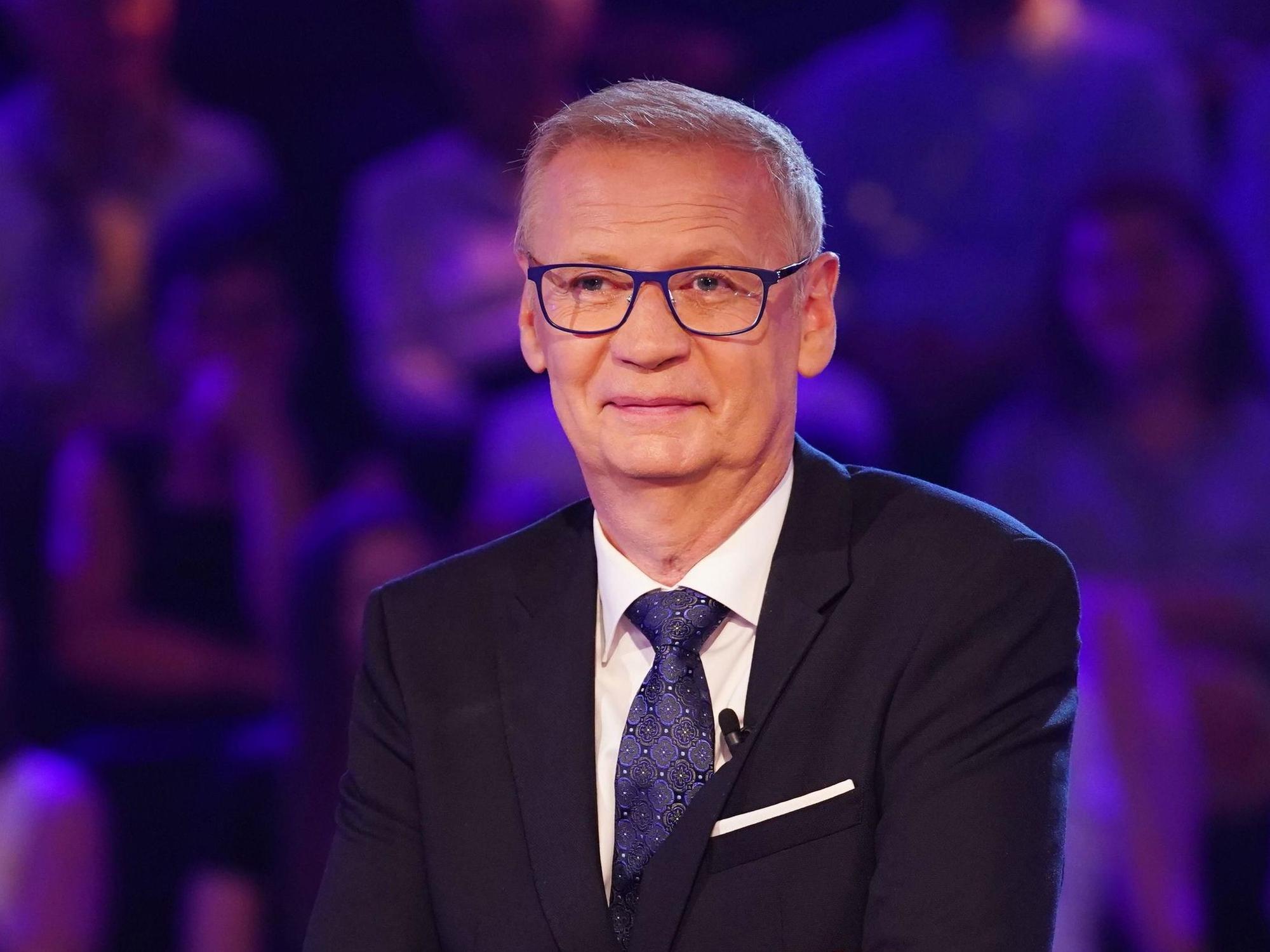 Moderator Günther Jauch bei einer Sendung