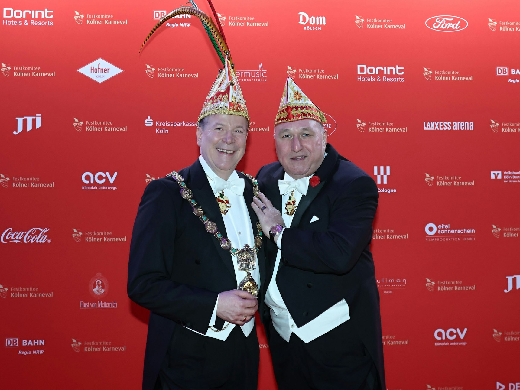 Christoph Kuckelkorn und Ralf Schlegelmilch bei der Proklamation.