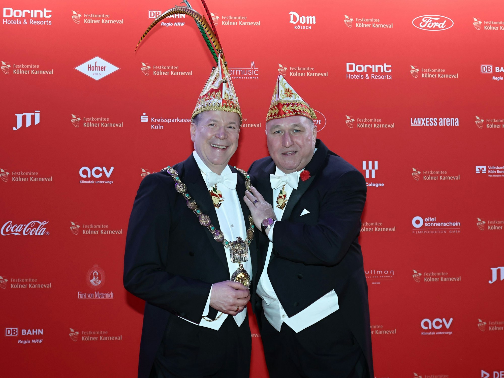 Christoph Kuckelkorn und Ralf Schlegelmilch bei der Proklamation.