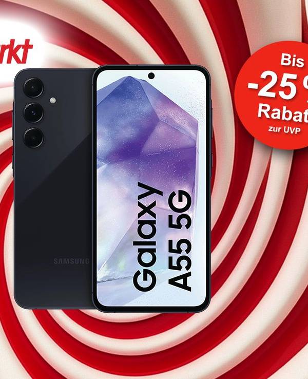 Darstellung des Samsung Galaxy A55 Smartphones