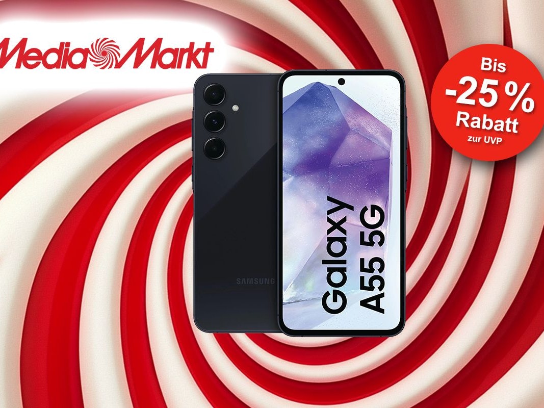 Darstellung des Samsung Galaxy A55 Smartphones