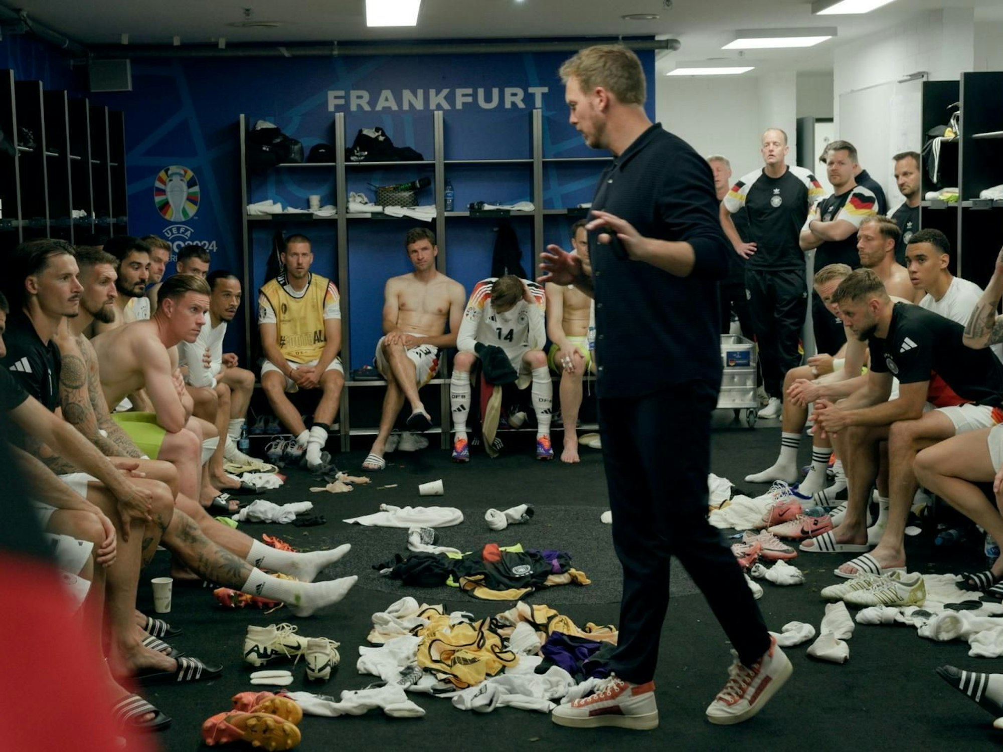 Screenshot aus der RTL-Doku über die Nationalmannschaft.