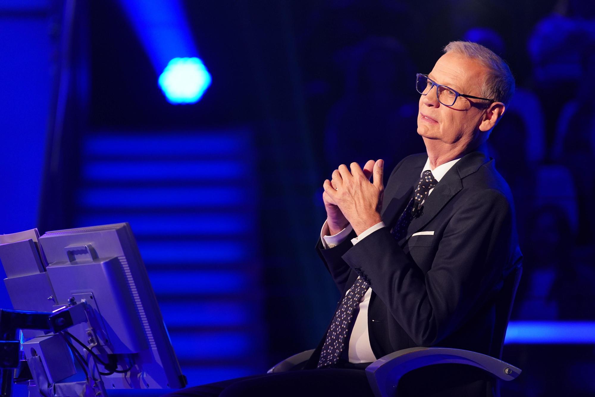 Günther Jauch
auf seinem Stuhl bei „Wer wird Millionär?“