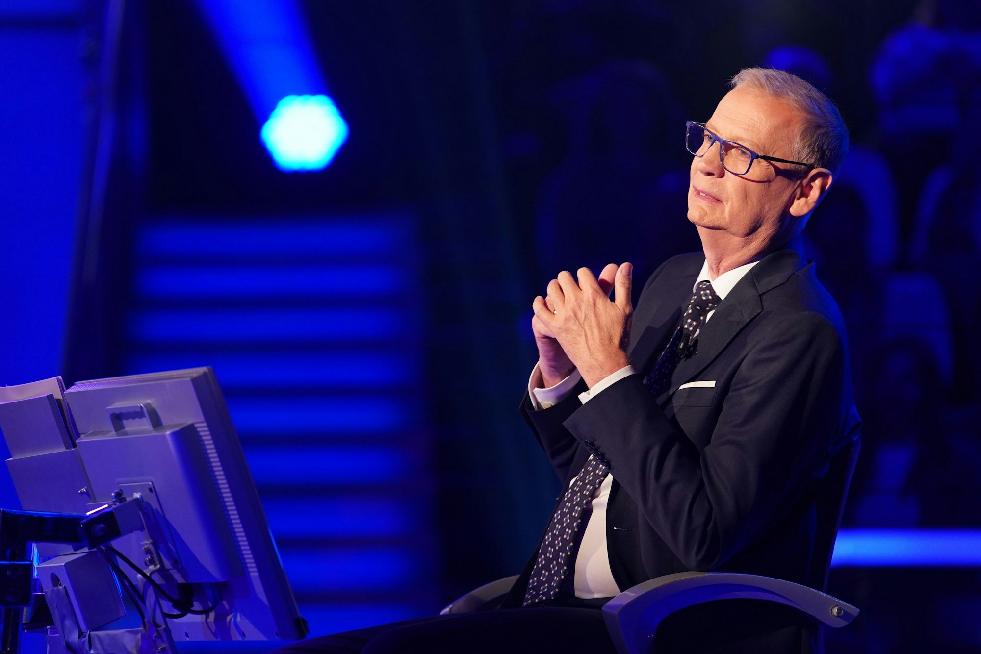 Günther Jauch
auf seinem Stuhl bei „Wer wird Millionär?“