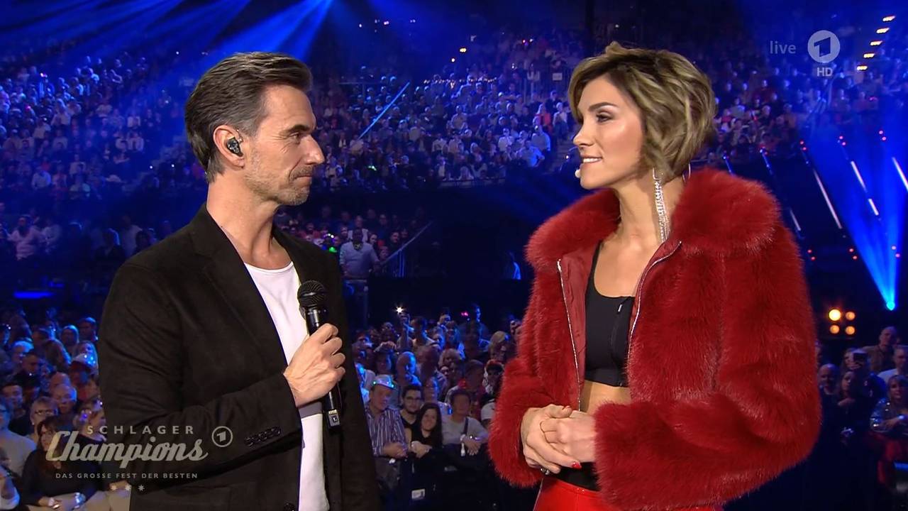 Florian Silbereisen und Anna-Maria Zimmermann in der ARD-Show „Schlagerchampions“