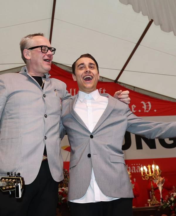 JP Weber und Stefan Dahm auf der Bühne.