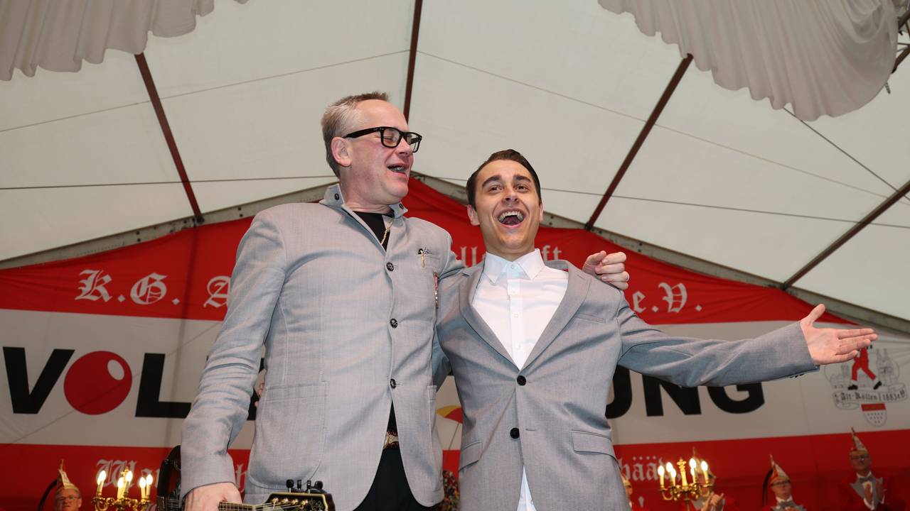 JP Weber und Stefan Dahm auf der Bühne.