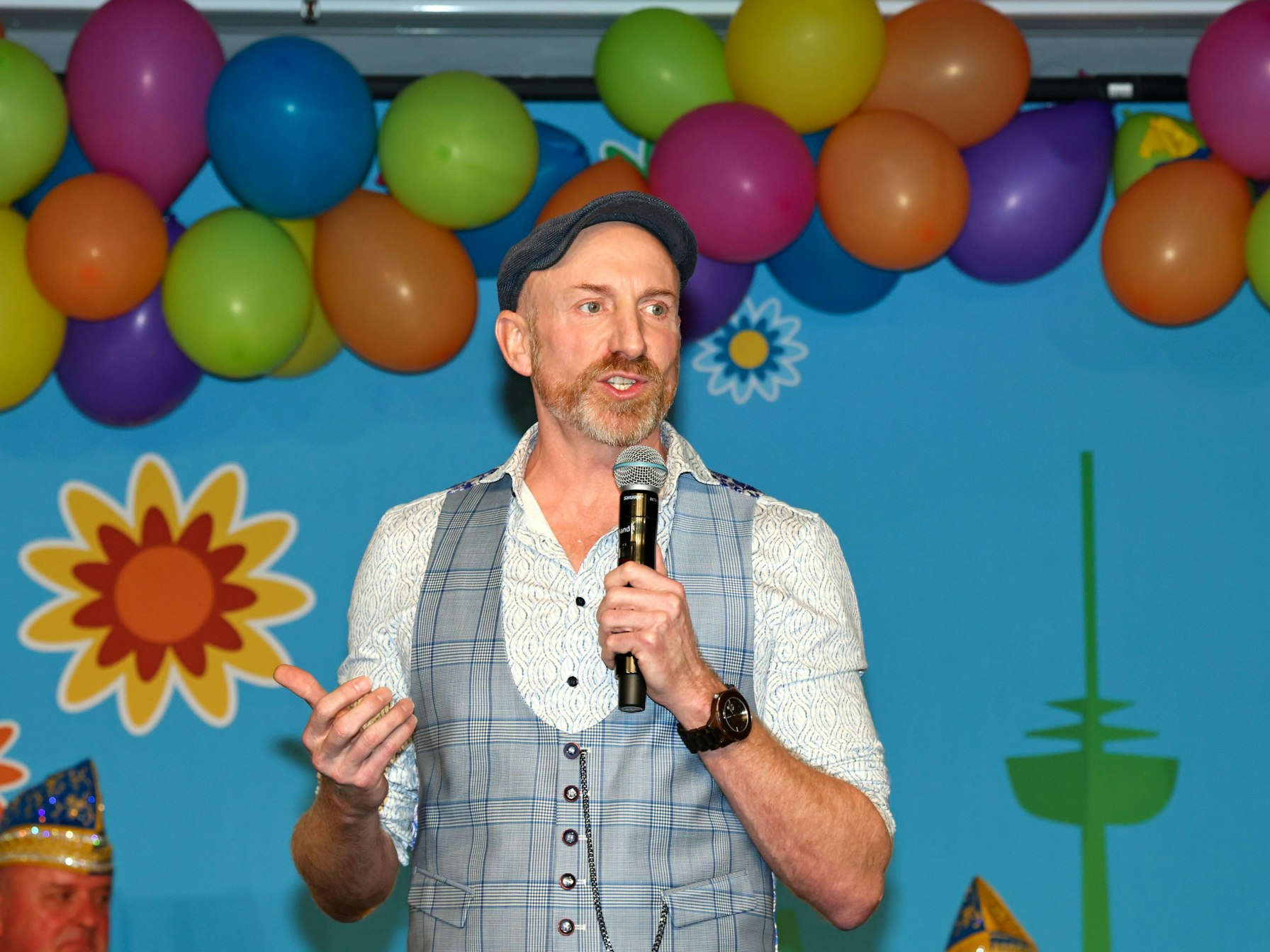 Martin Schopps auf der Bühne.