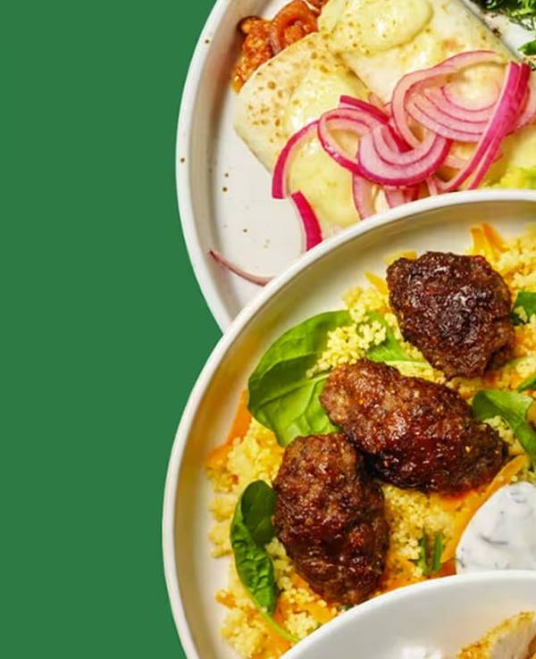 Bis zu 120€ Rabatt auf HelloFresh / Darstellung von zubereitetem Essen