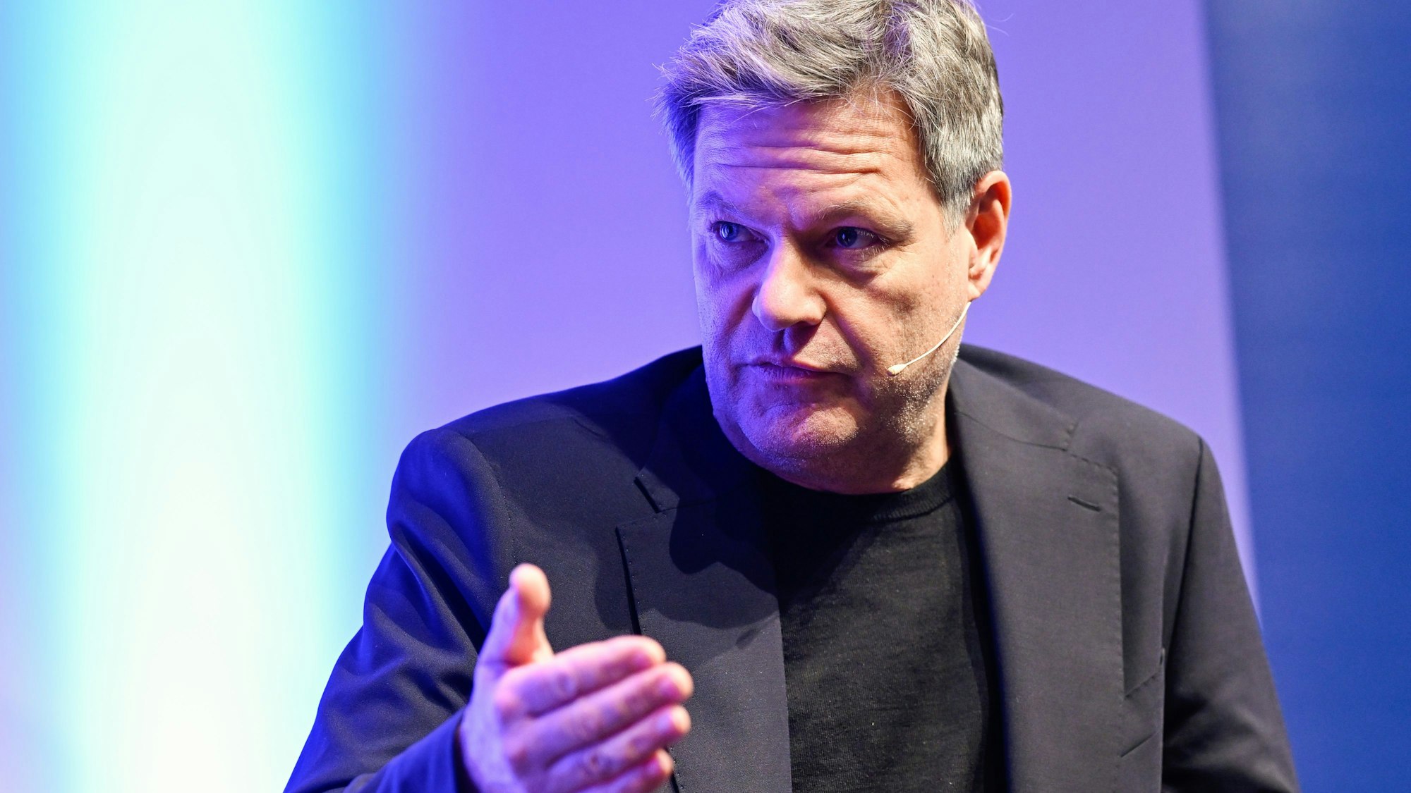 Robert Habeck (Grüne, hier am 12. Januar beim Leserforum des „Mannheimer Morgen“ im Congress Center Rosengarten) will Sozialabgaben auf Kapitalgewinne.