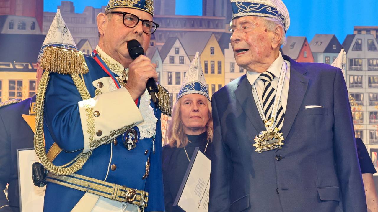 Theo Jussenhofen mit Ludwig Sebus.