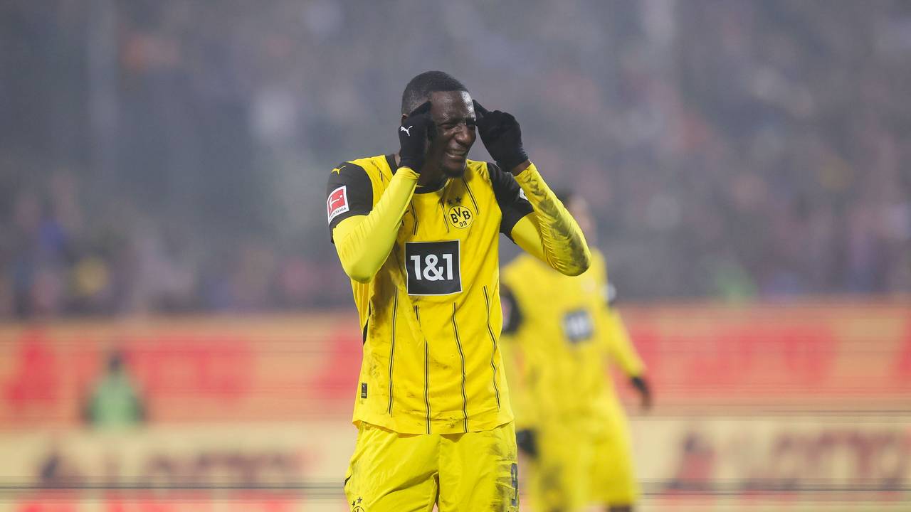 Dortmunds Torjäger Serhou Guirassy am Dienstag (14. Januar 2025) im Spiel gegen Holstein Kiel.