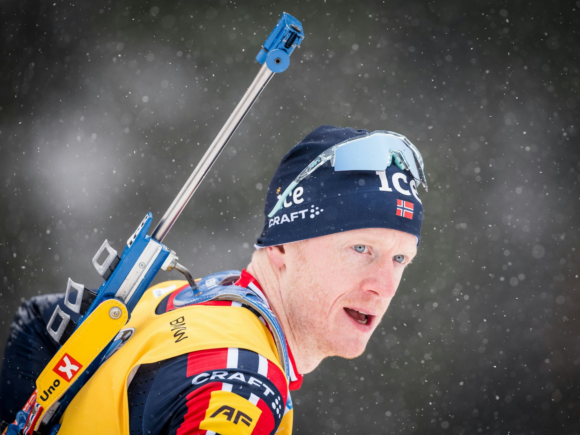 Johannes Thingnes Bö in Aktion.