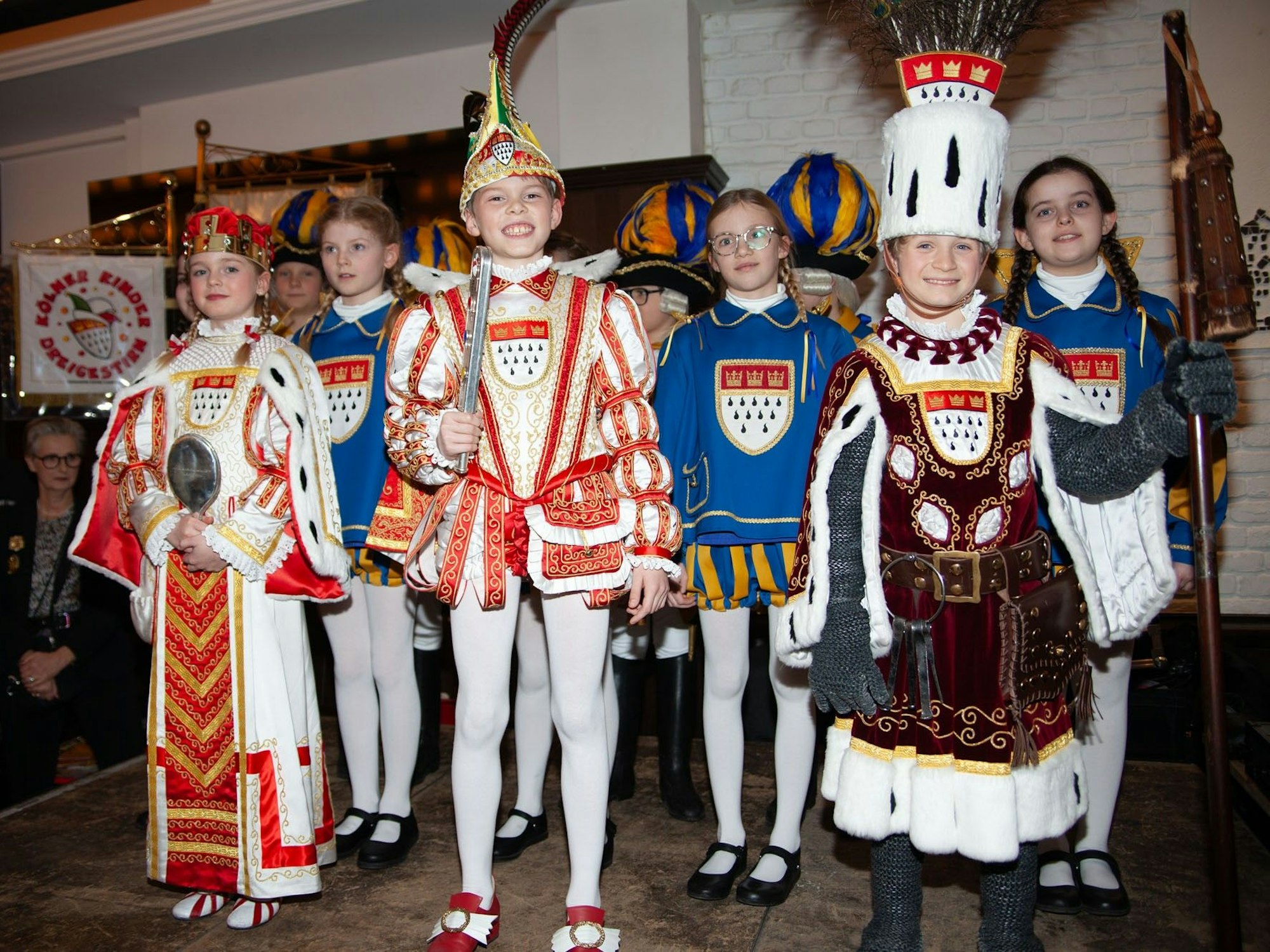 Kölner Kinderdreigestirn im Sion-Brauhaus.