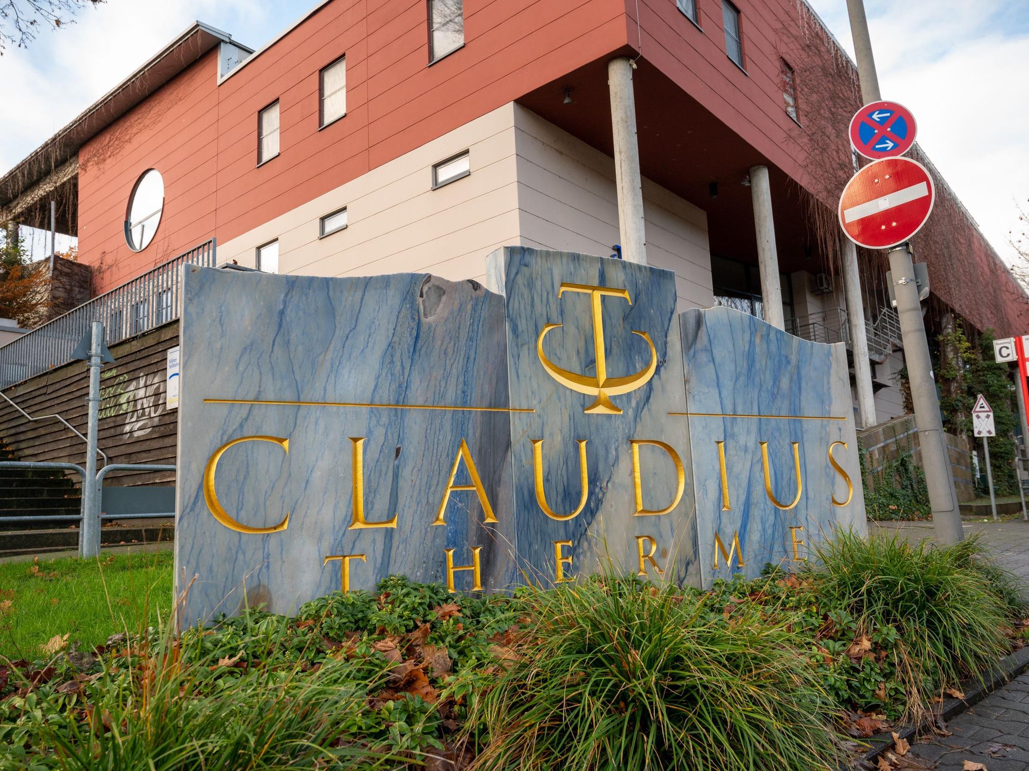 Die Claudius Therme von außen.