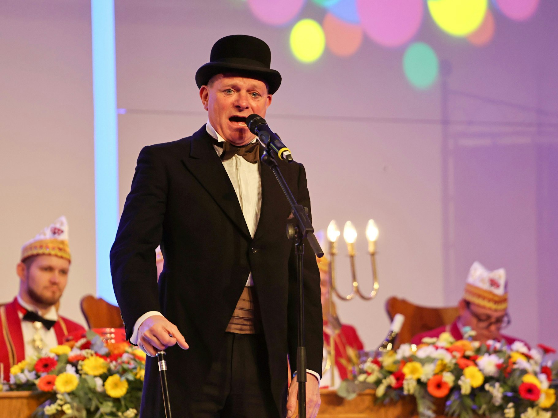 Michael Hehn auf der Bühne der Flora.