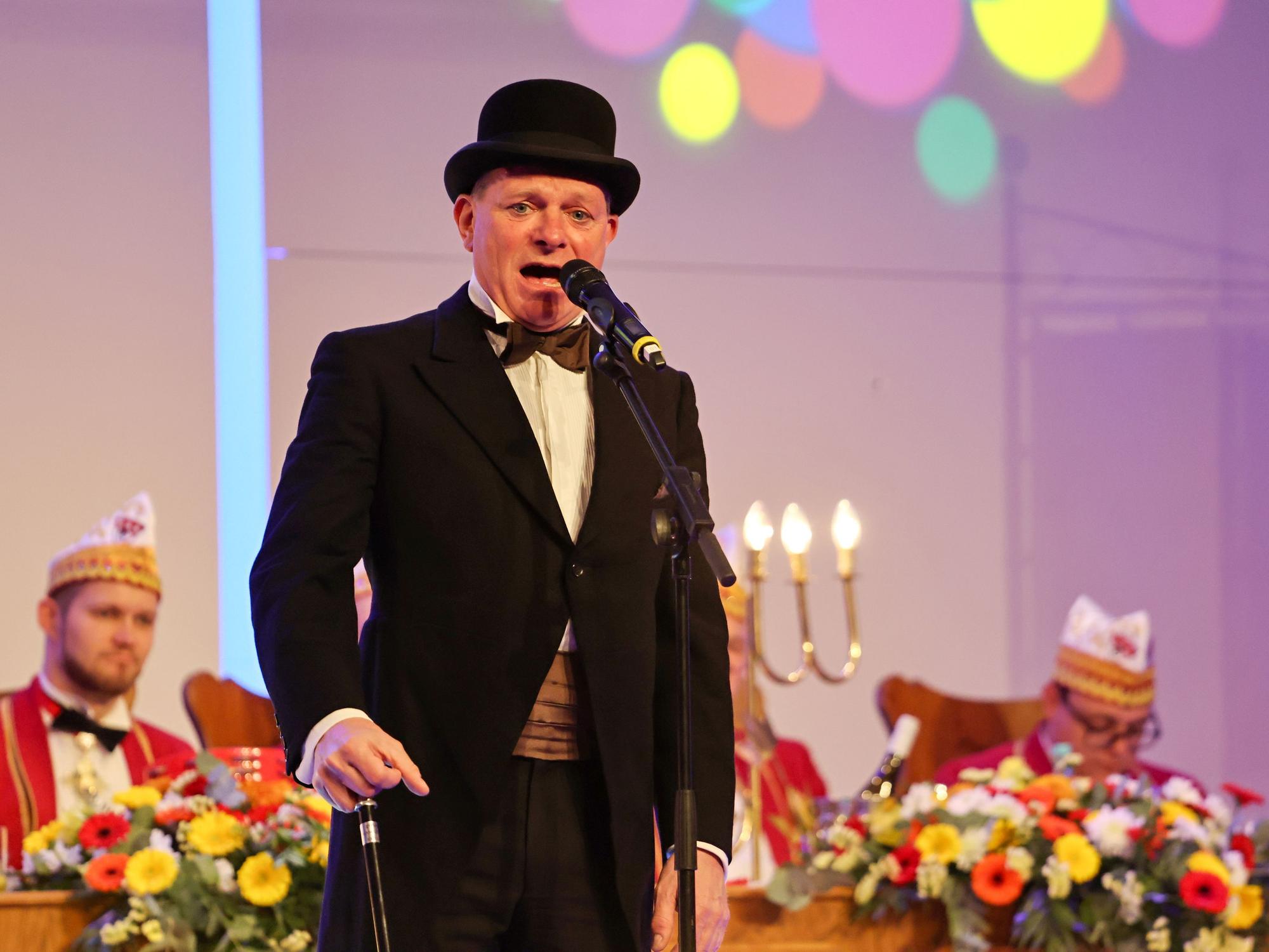 Michael Hehn auf der Bühne der Flora.