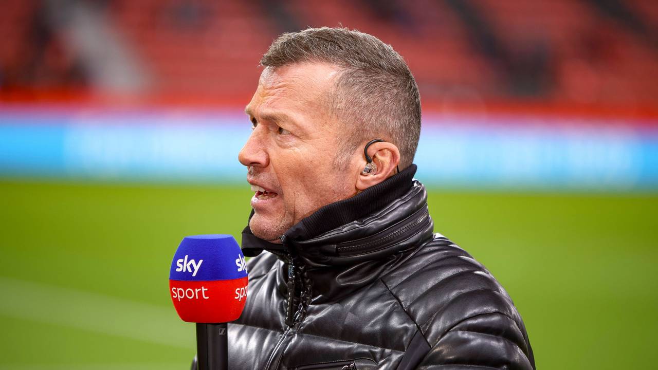 Sky-Experte Lothar Matthäus am 18. Januar 2025 beim Spiel zwischen Bayer Leverkusen und Borussia Mönchengladbach.