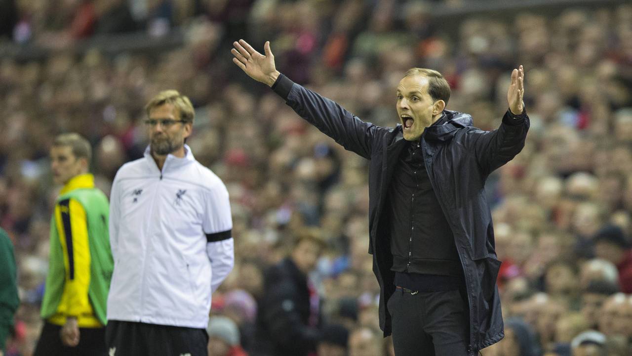 Thomas Tuchel und Jürgen Klopp bei einem BVB