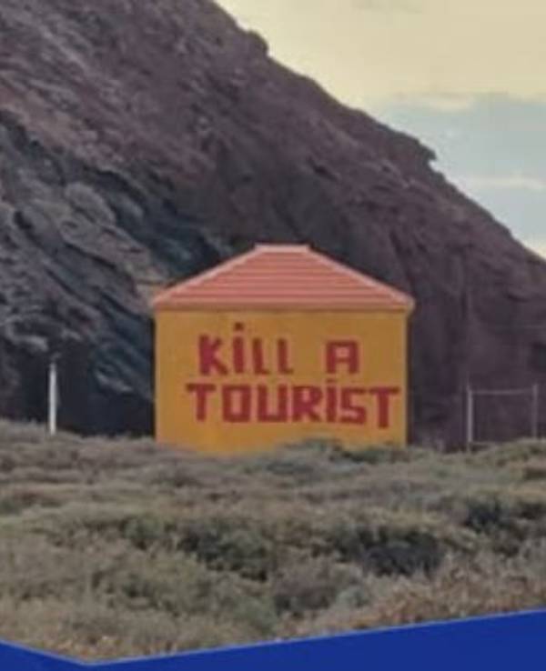 Dieses Graffito wurde auf der spanischen Insel Teneriffa entdeckt.