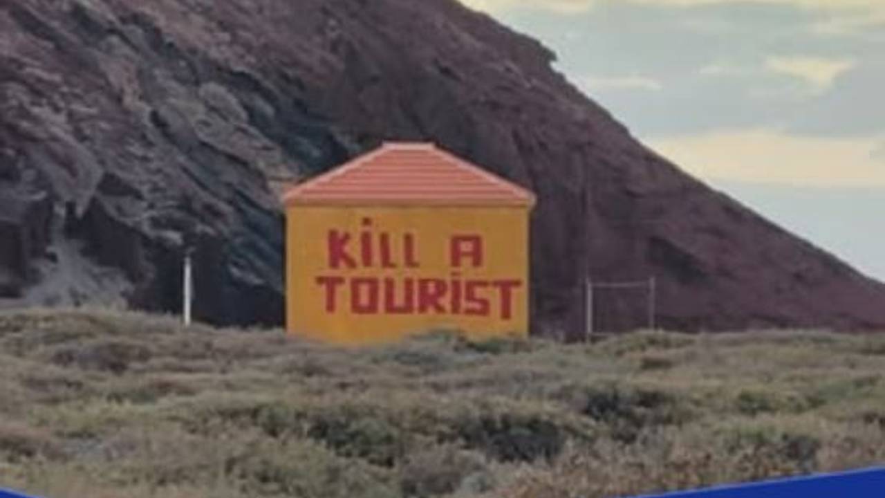 Dieses Graffito wurde auf der spanischen Insel Teneriffa entdeckt.