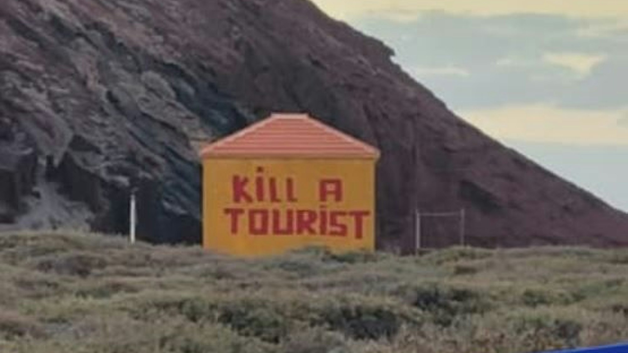 Dieses Graffito wurde auf der spanischen Insel Teneriffa entdeckt.