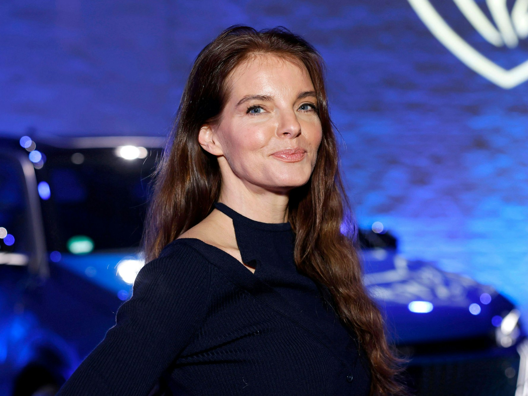 Sängerin und Schauspielerin Yvonne Catterfeld posiert für die Fotografen bei der „Peugeot BVC Casting Night“.