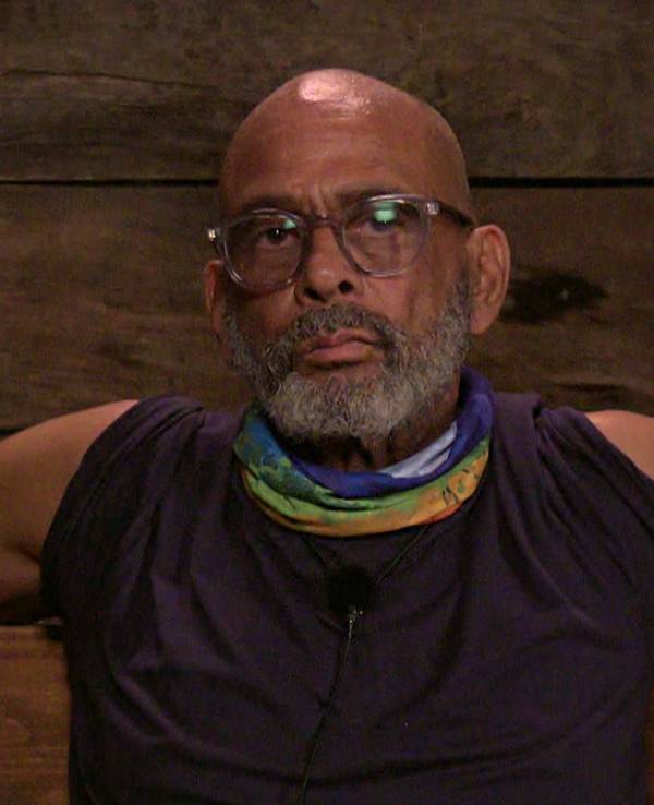 Pierre Sanoussi-Bliss bei einer Aufnahme für das Dschungelcamp.