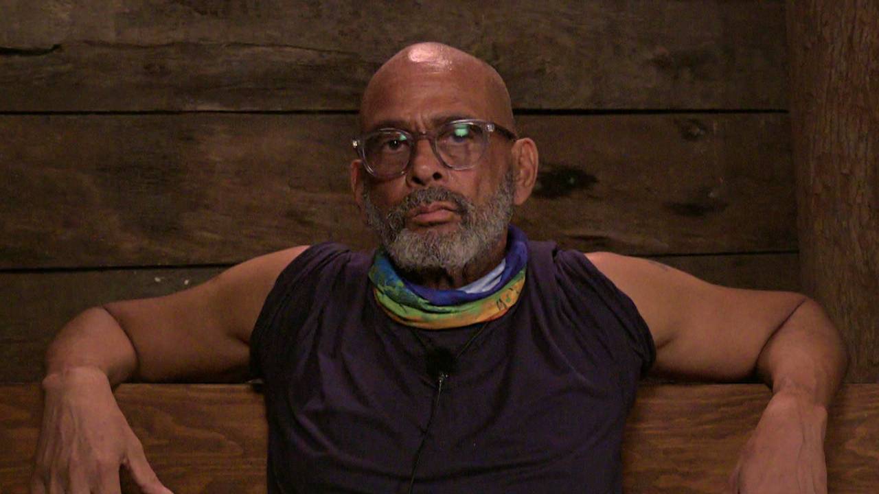Pierre Sanoussi-Bliss bei einer Aufnahme für das Dschungelcamp.