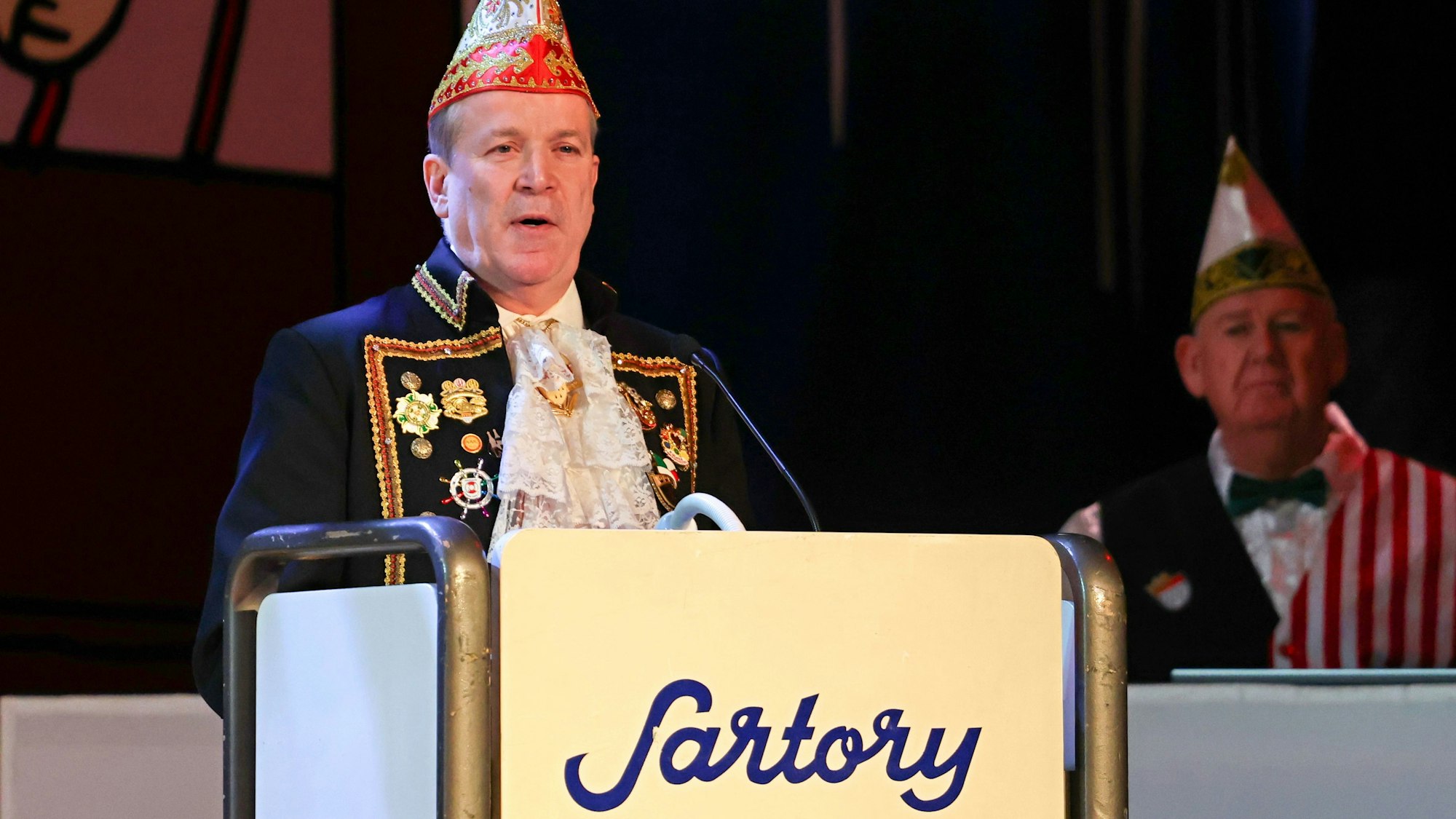 Christoph Kuckelkorn bei seiner Rede im Sartory.