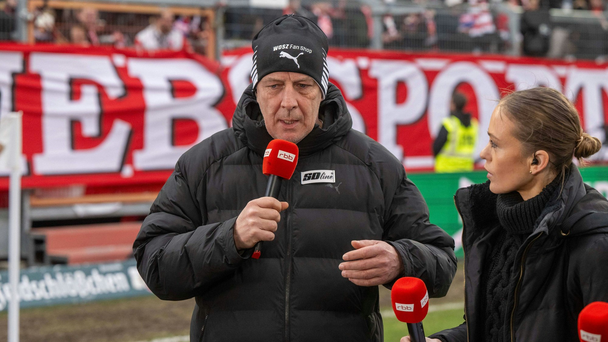 Mario Basler am 25. Januar 2025 im TV-Interview beim RBB.