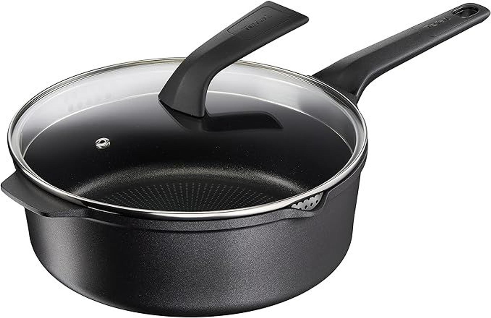 Tefal E24933 Robusto Aluguss Schmorpfanne 26 cm mit Deckel.