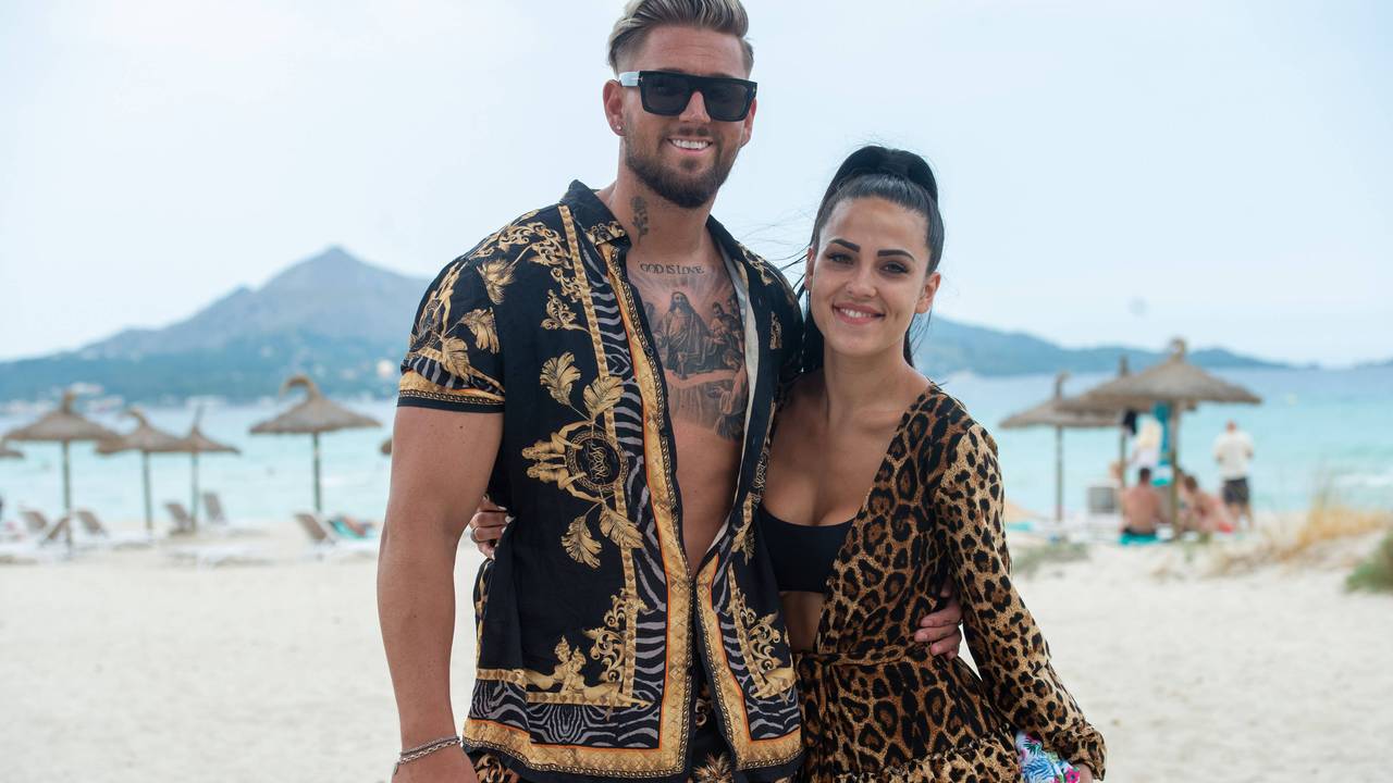 Mike Heiter und Elena Miras. Das Foto zeigt sie im Juli 2020, als sie noch ein Paar waren.