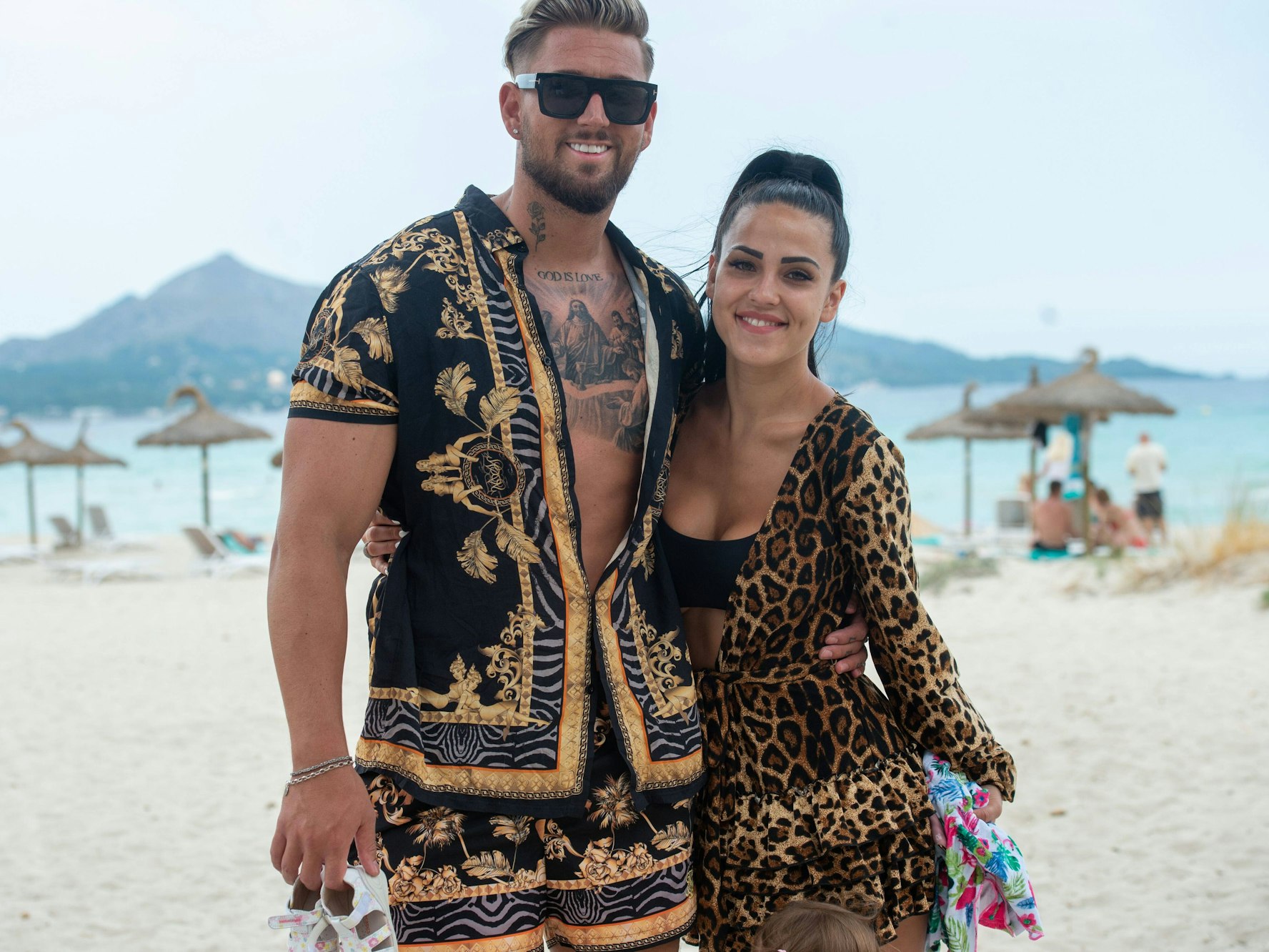 Mike Heiter und Elena Miras. Das Foto zeigt sie im Juli 2020, als sie noch ein Paar waren.