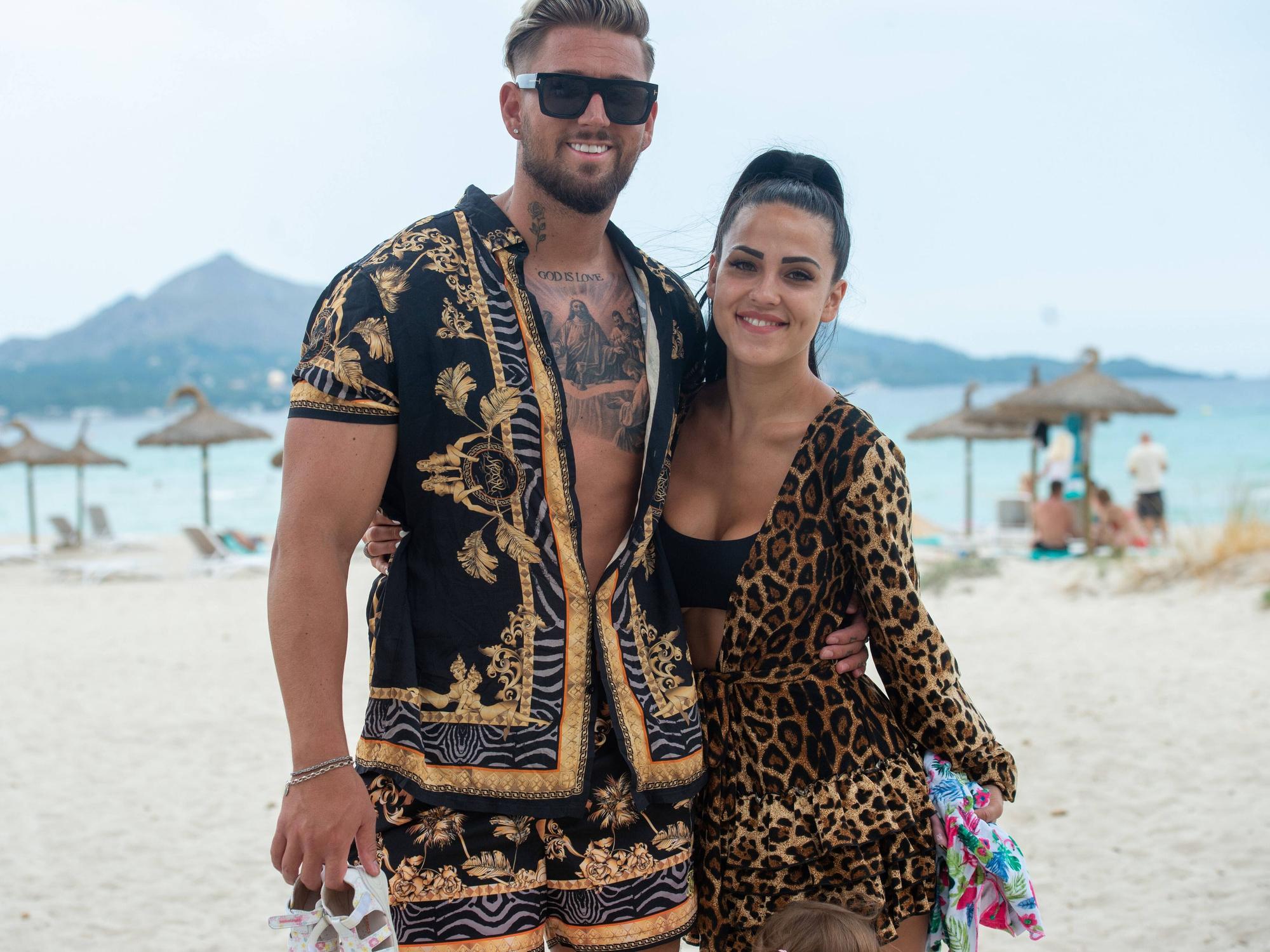 Mike Heiter und Elena Miras. Das Foto zeigt sie im Juli 2020, als sie noch ein Paar waren.