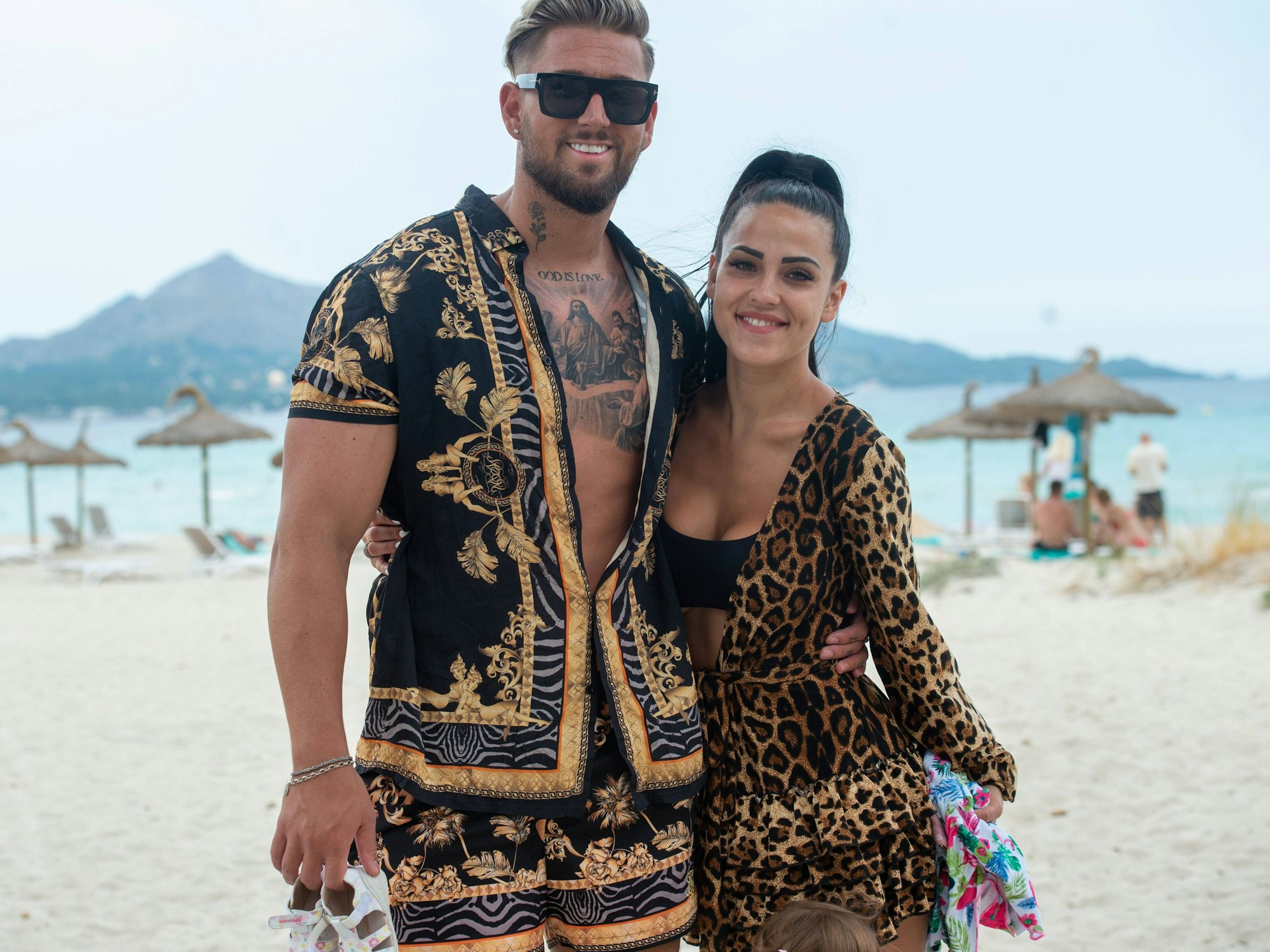 Mike Heiter und Elena Miras. Das Foto zeigt sie im Juli 2020, als sie noch ein Paar waren.