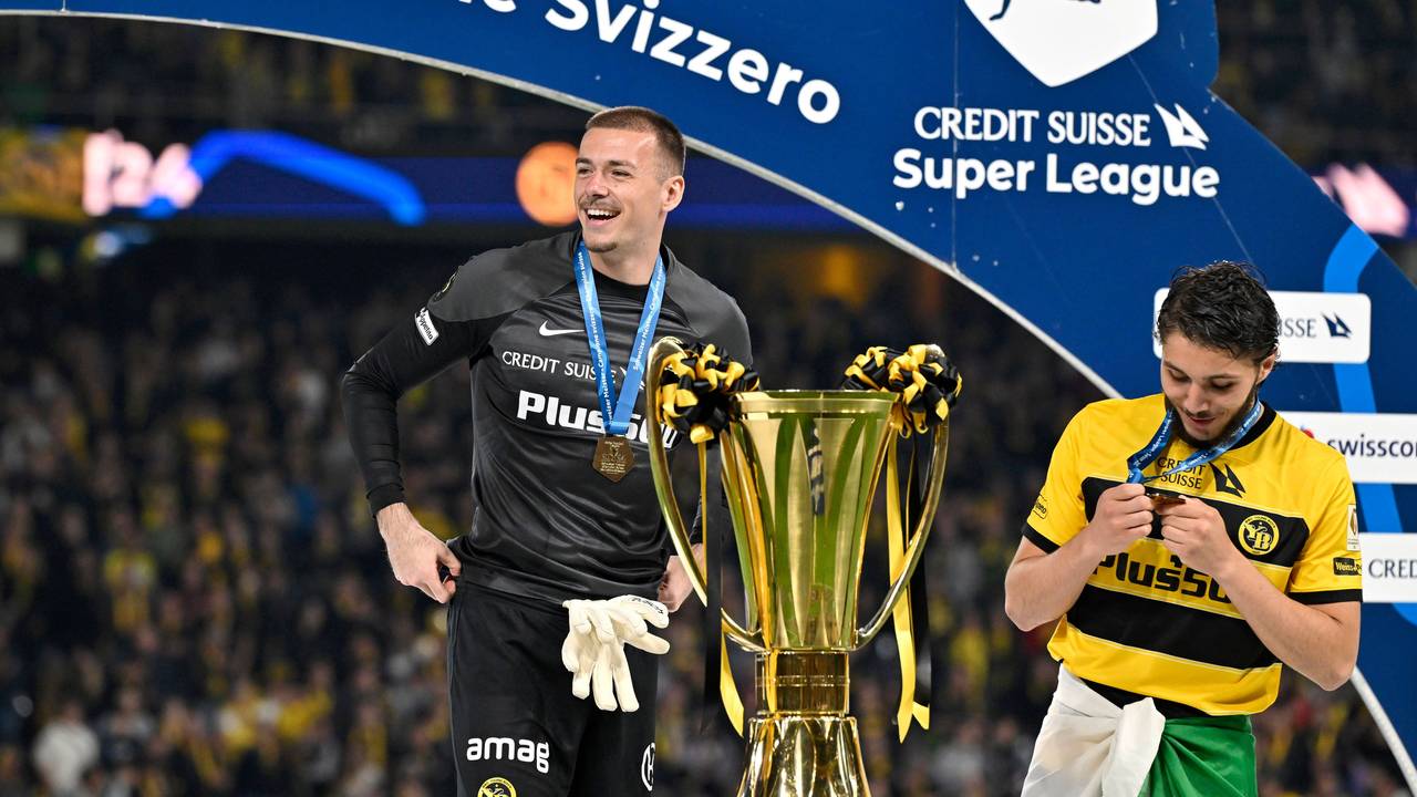 Torhüter Anthony Racioppi beim Pokalsieg mit den Young Boys Bern.
