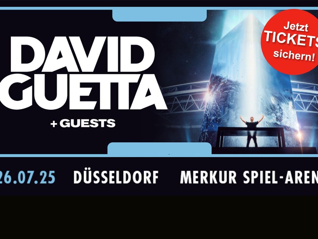 Darstellung des David Guetta Tour Bildes und des Deutschland Konzert Termins