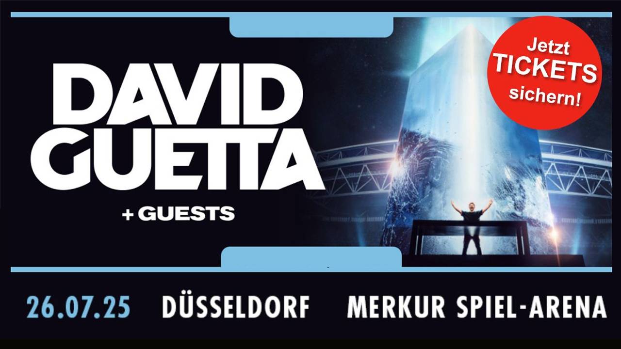 Darstellung des David Guetta Tour Bildes und des Deutschland Konzert Termins