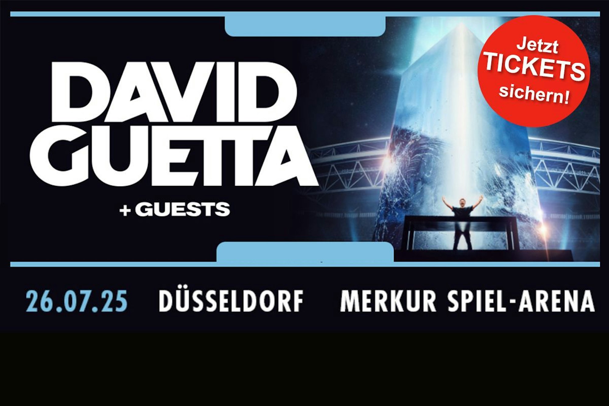 Darstellung des David Guetta Tour Bildes und des Deutschland Konzert Termins