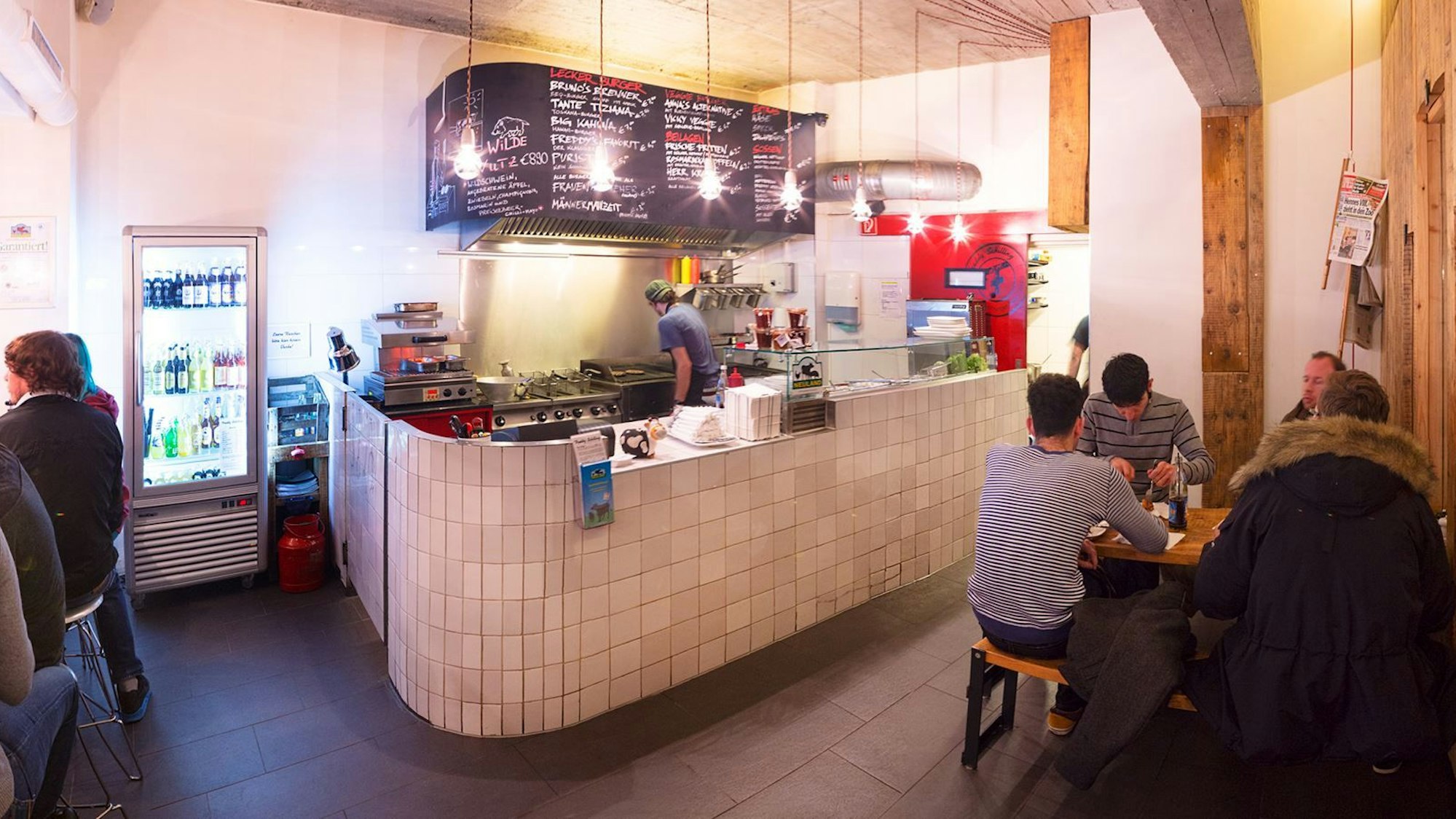 Blick in ein Lokal der Burger-Manufaktur Freddy Schilling in Köln.