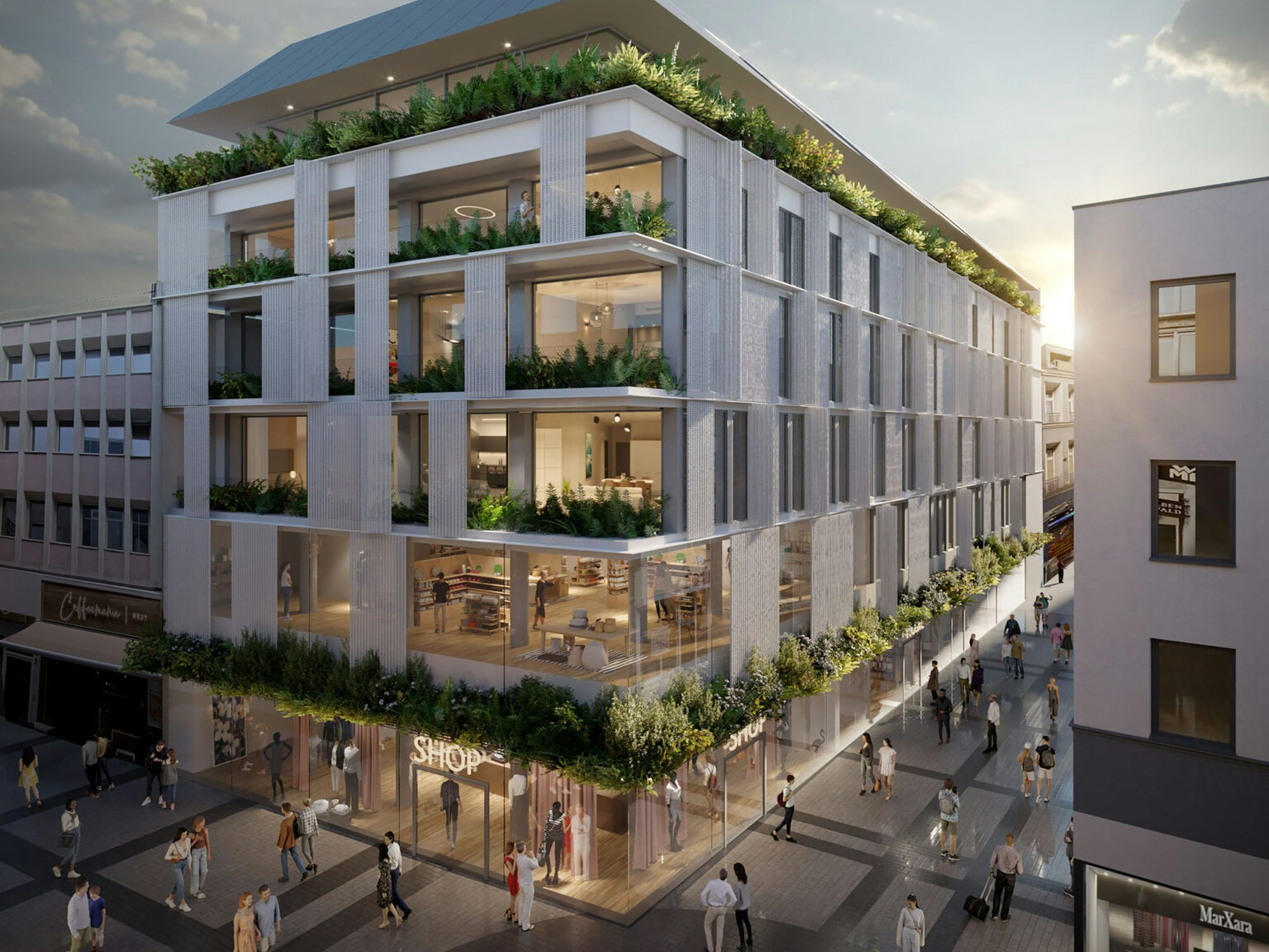 So soll das Gebäude auf der Hohe Straße nach dem Umbau aussehen.