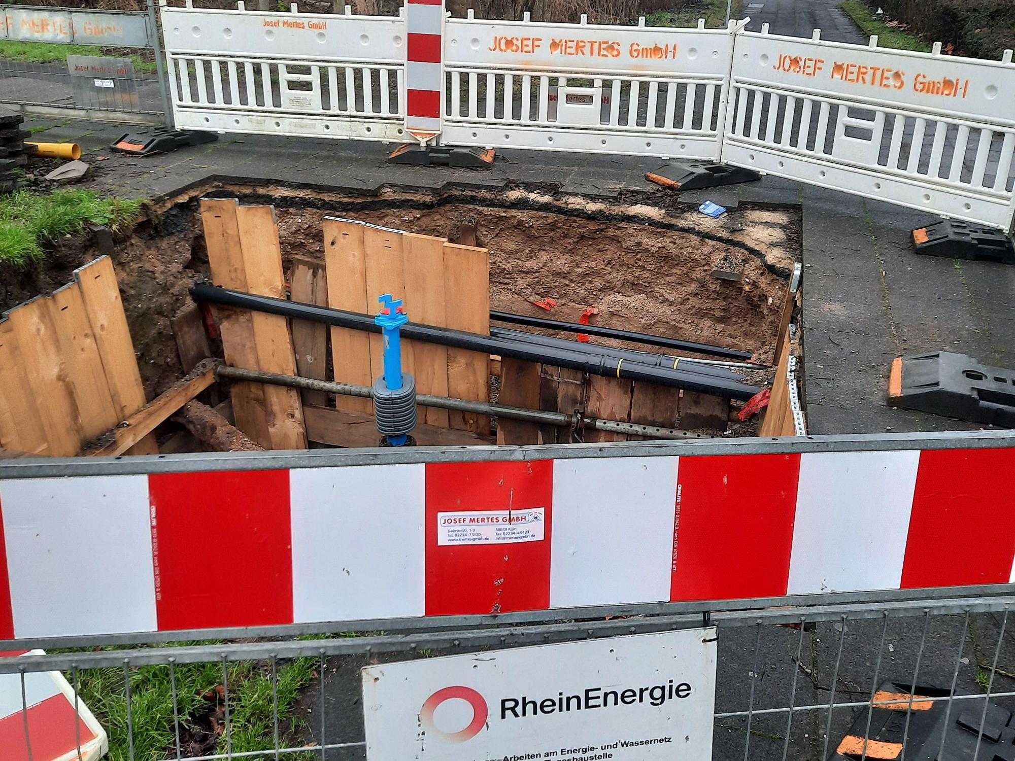 Eine Baustelle in Köln