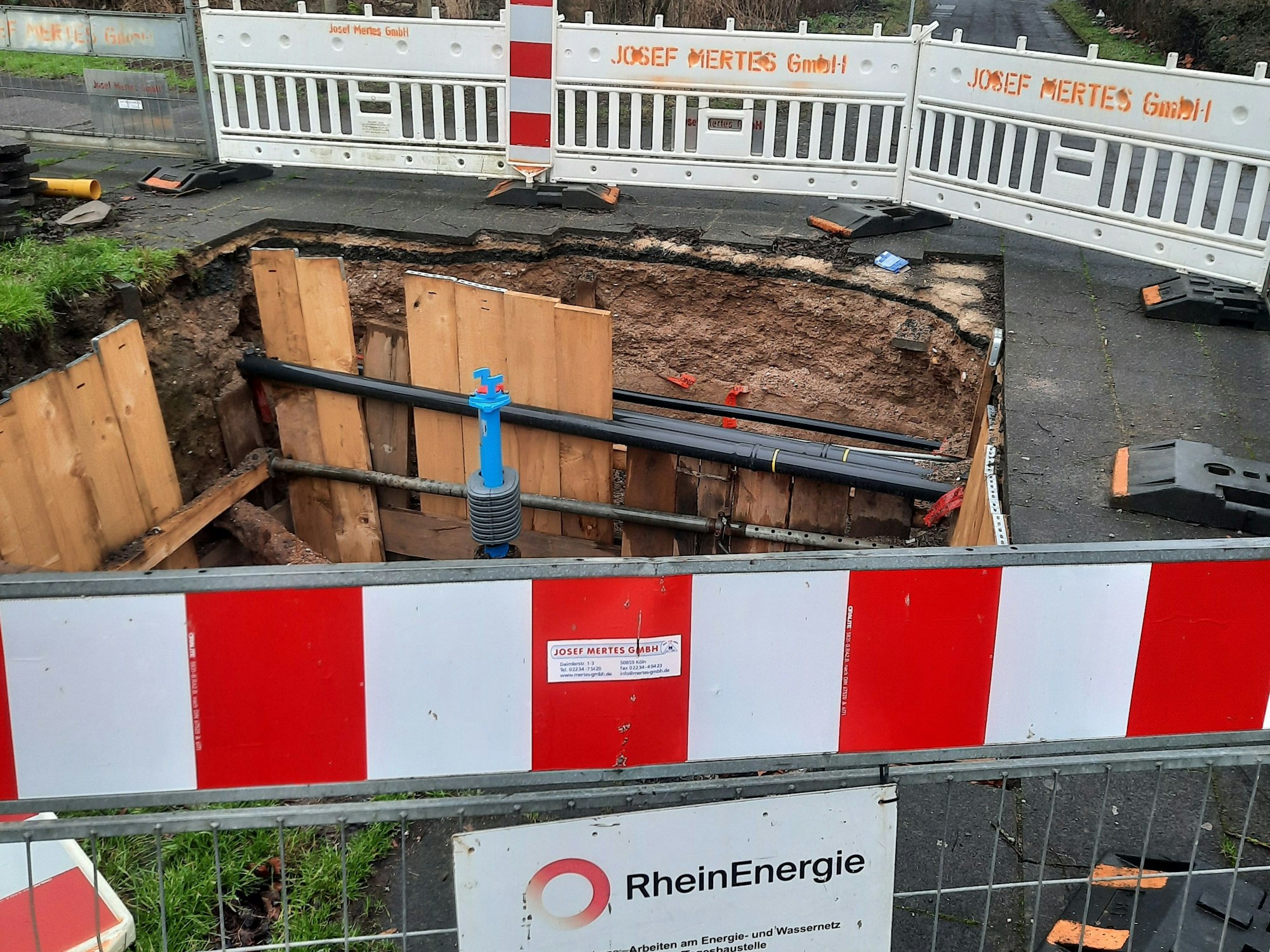 Eine Baustelle in Köln