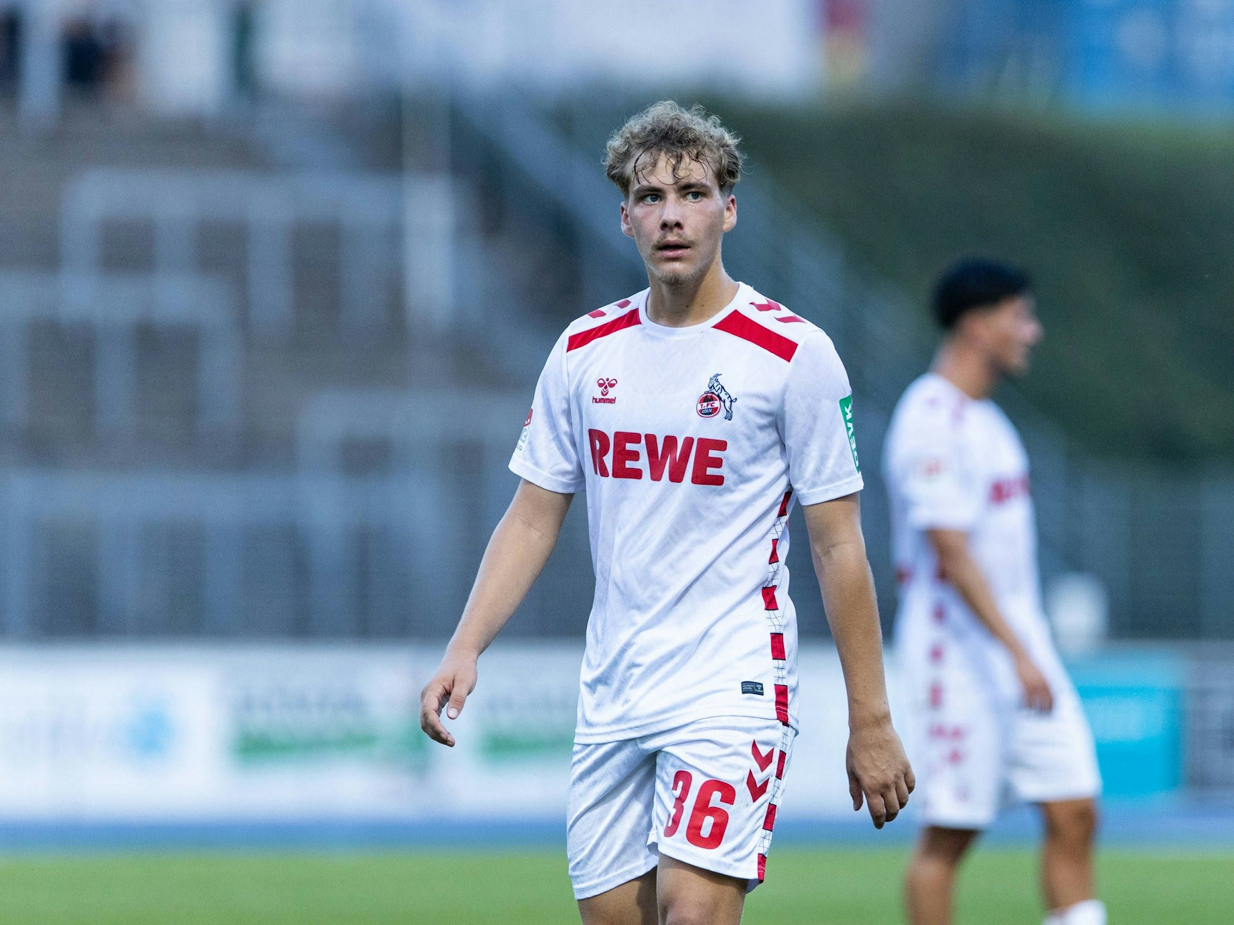 Meiko Wäschenbach im Trikot des 1. FC Köln beim Blitz-Turnier in Bonn.