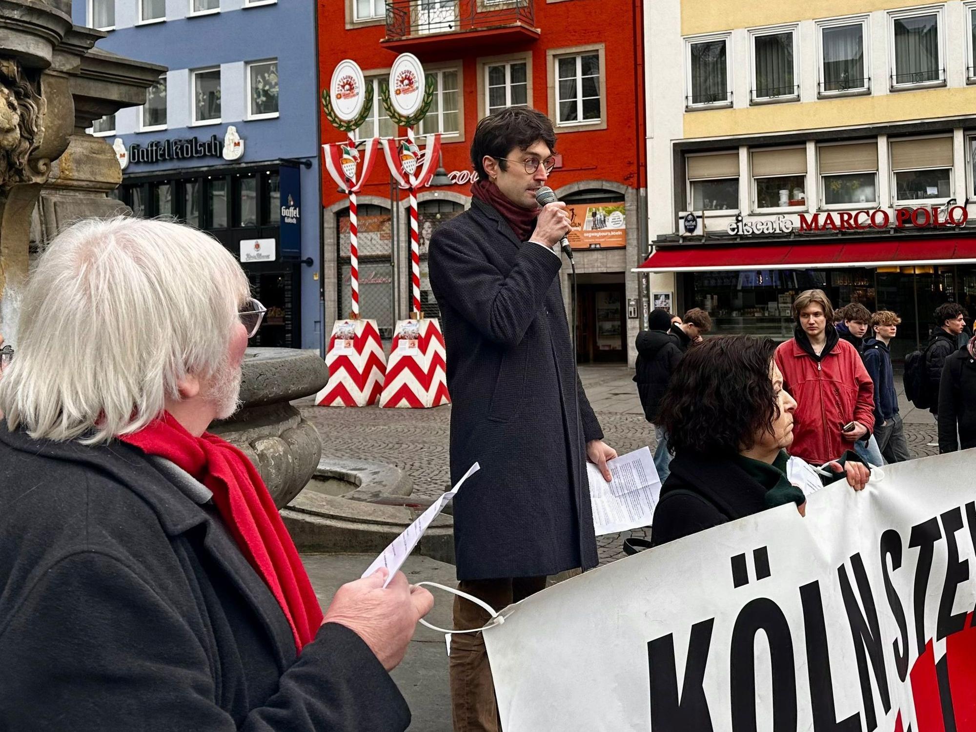 Auch Musiker Christopher Annen kam bei der Veranstaltung am Freitag (31. Januar 2025) zu Wort.