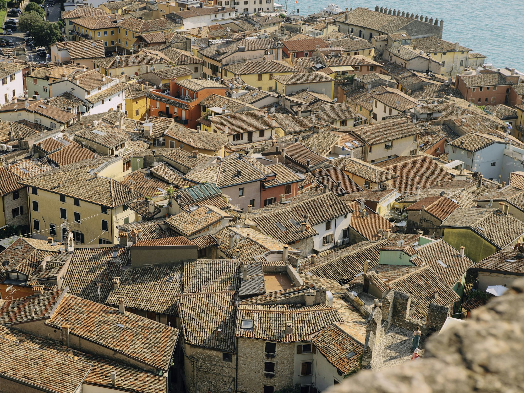 Blick auf Melcesine am Gardasee