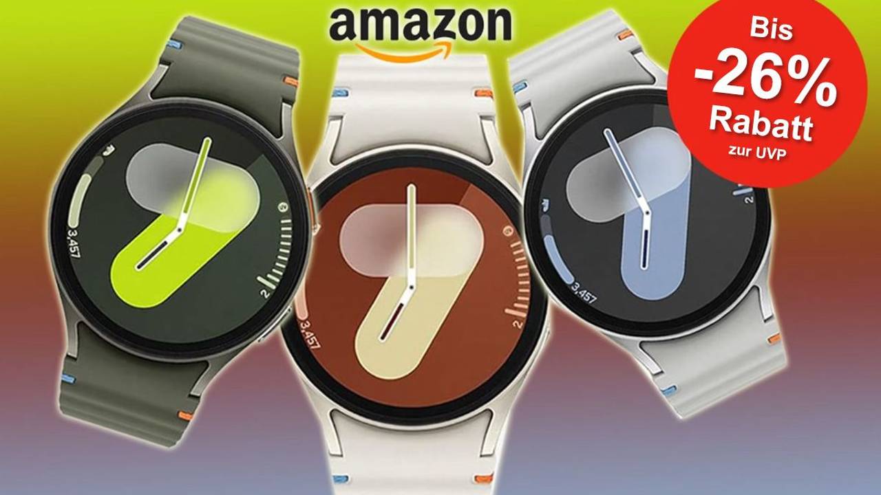 Darstellung von drei verschiedenen Farben der Samsung Galaxy Watch7